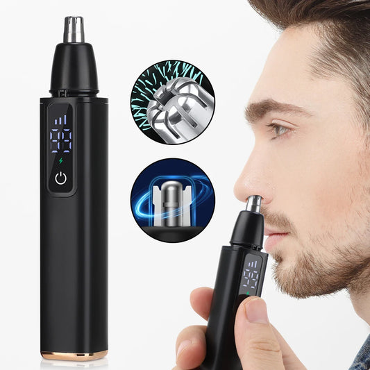 Electric Nose Hair Trimmer for Men & Women – High-Speed Motor, R-Type Cutter Head, Eyebrow & Lip Hair Remover
